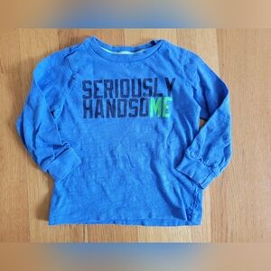 Carter's Blue Long Sleeve Tee "Seriously Handsome"